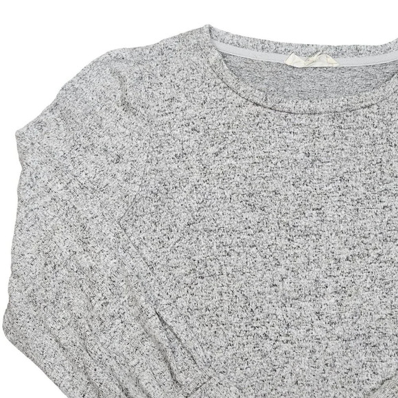 Pink Rose Gray Marled Pullover‎ Sweater Gray Long Sleeve Scoop Neck Size X Large - Picture 4 of 11